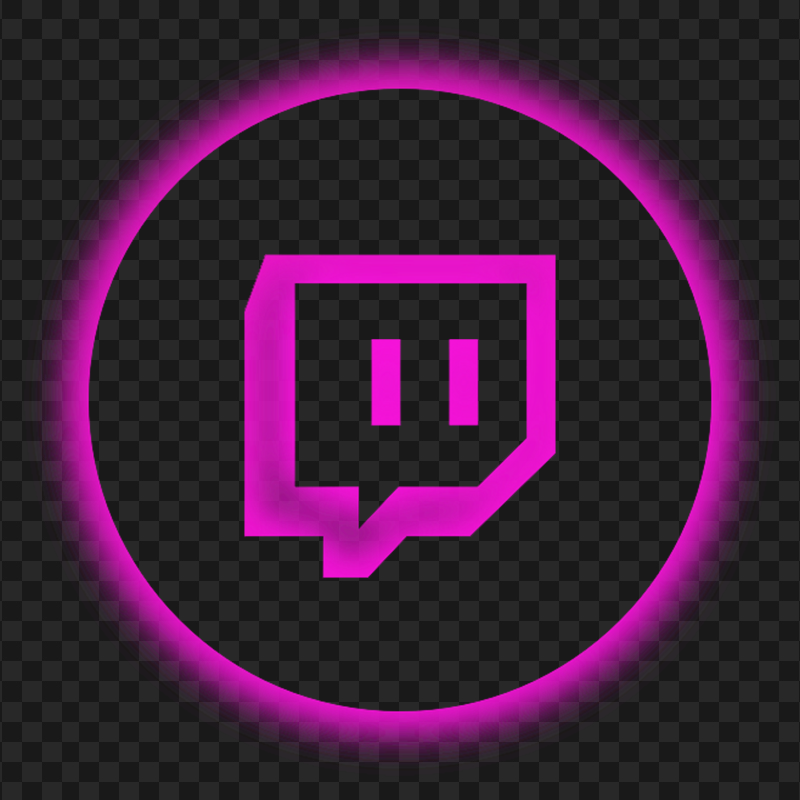 Twitch Pink Neon App Icon PNG