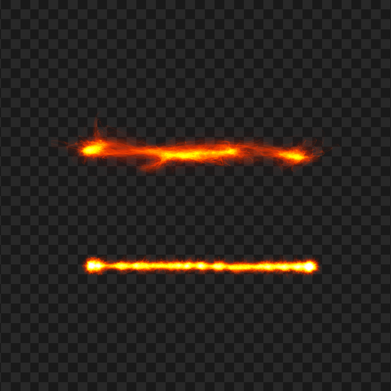 Two Lines Of Sparks Flames Effect FREE PNG
