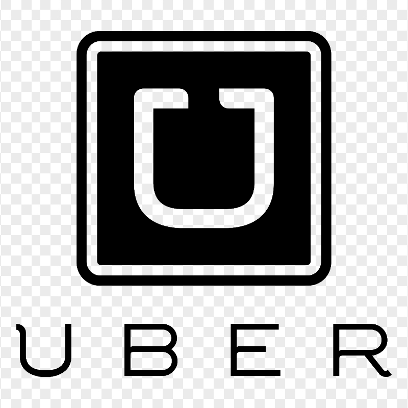 Uber Taxi Black Logo PNG