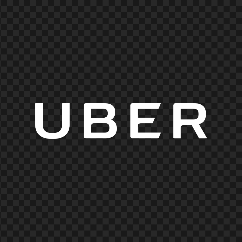 Uber Text Word White Logo PNG