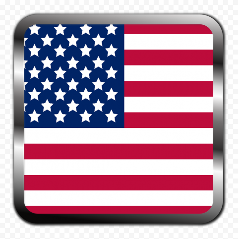 United States US Flag Square Icon Download PNG
