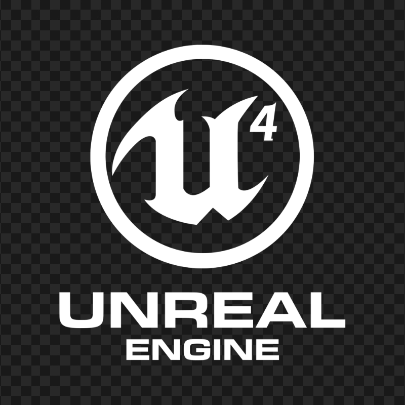 Unreal Engine 4 White Logo FREE PNG