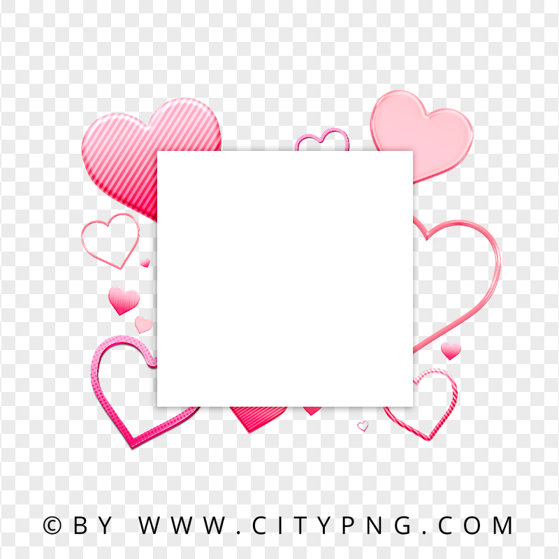 Valentines Love Vector Post Blank Template PNG Image