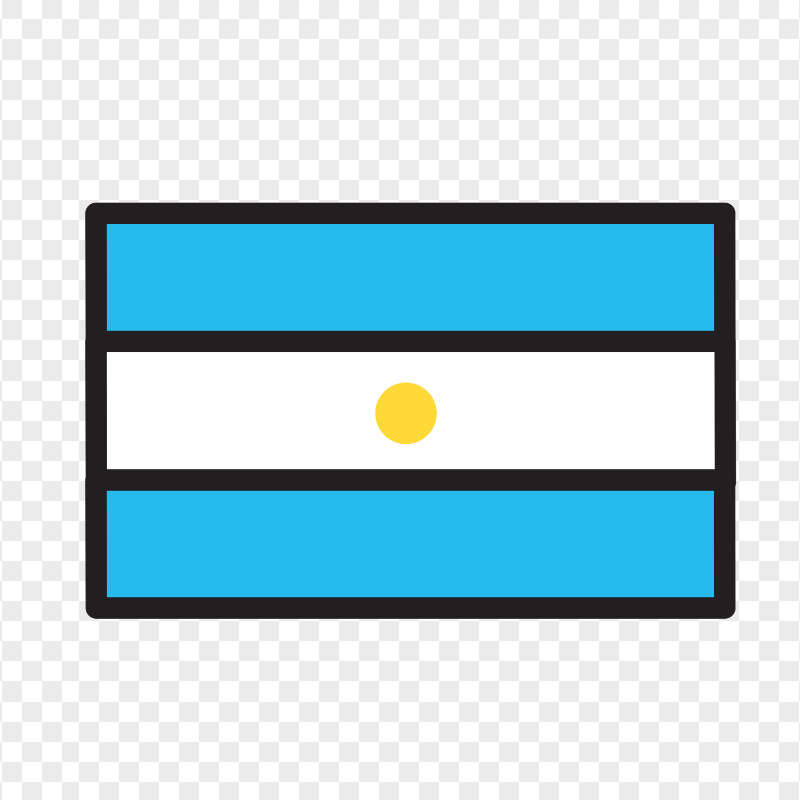 Vector Argentina Banner Flag Icon PNG