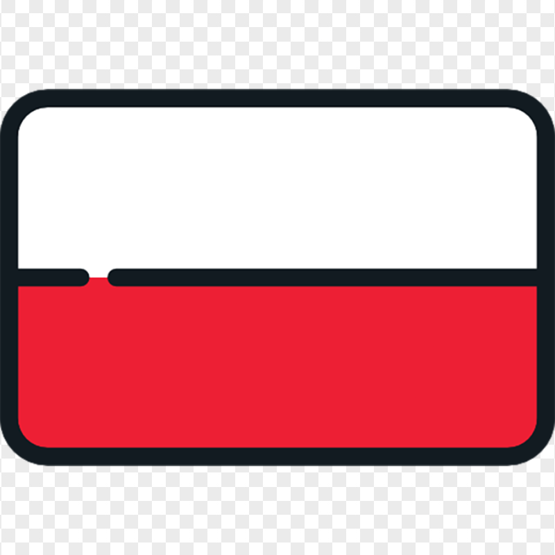Vector Banner Poland POL Flag Icon PNG
