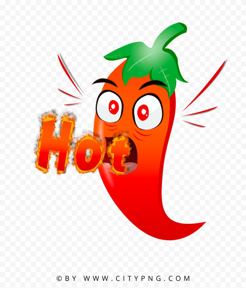 Vector Cartoon Chili Pepper Hot HD PNG | Citypng