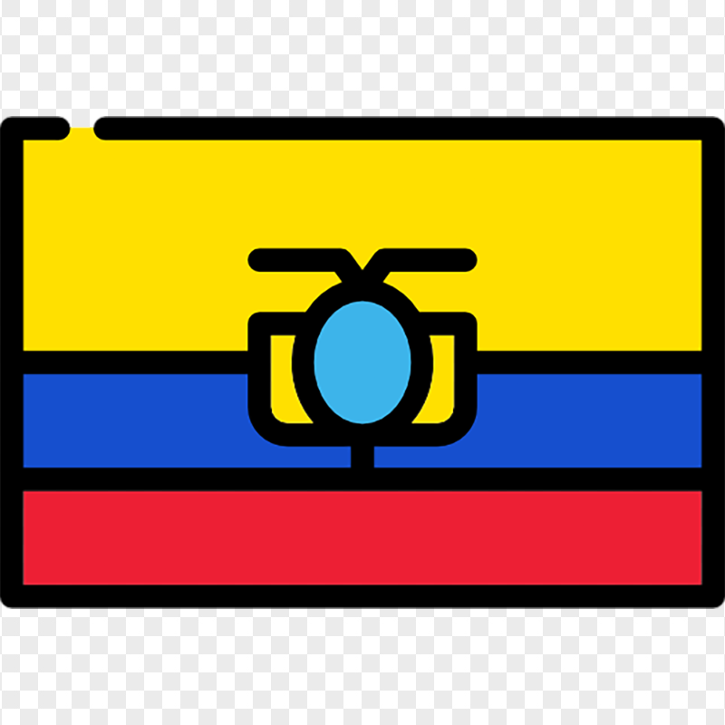 Vector Ecuador Flag Icon FREE PNG