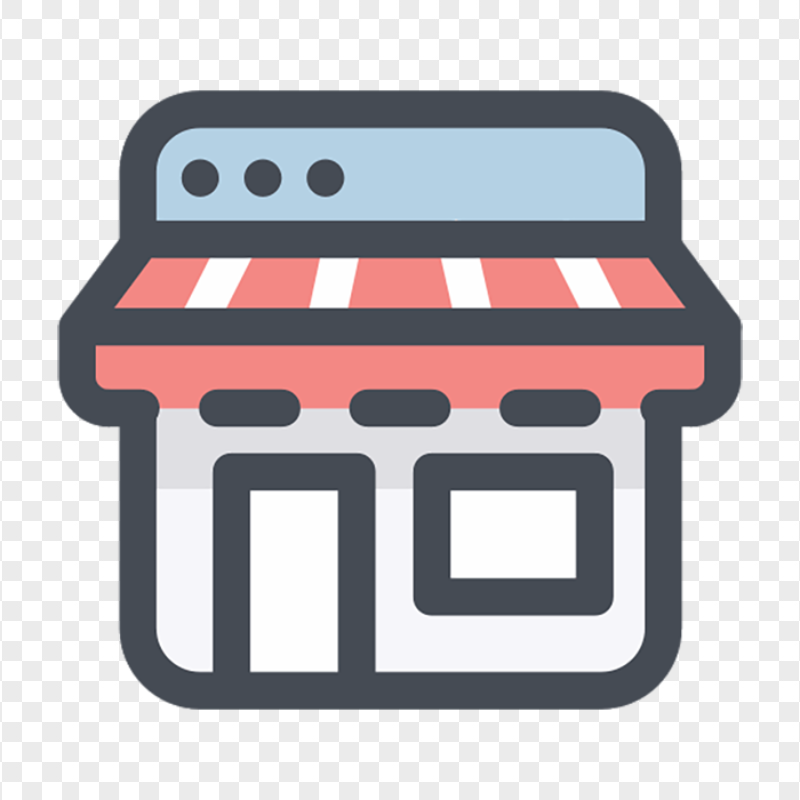 Vector Flat Market Store Shop Icon FREE PNG