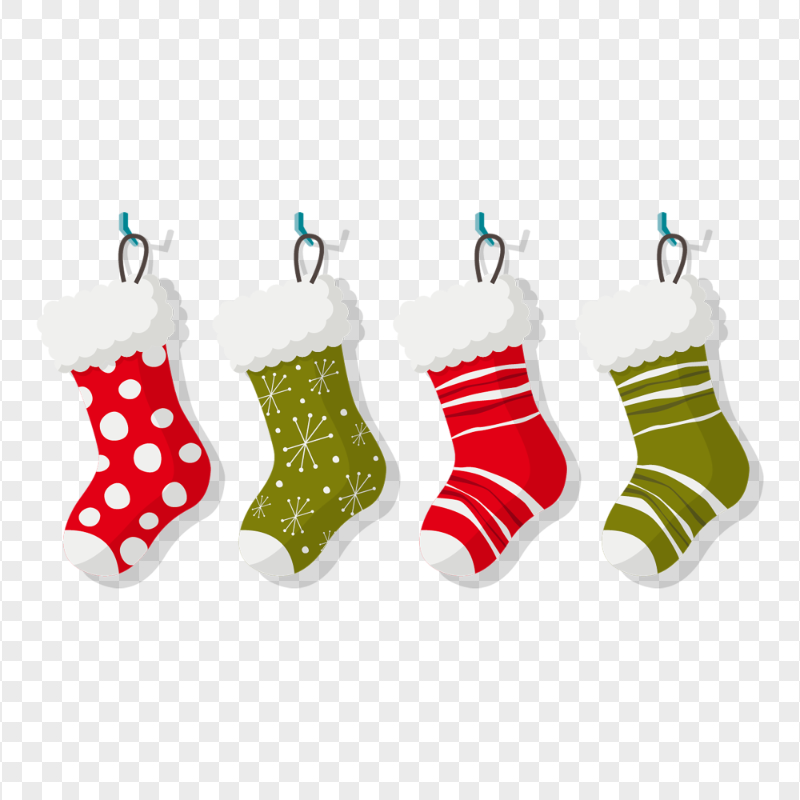 Vector Hanging Christmas Stocking HD PNG