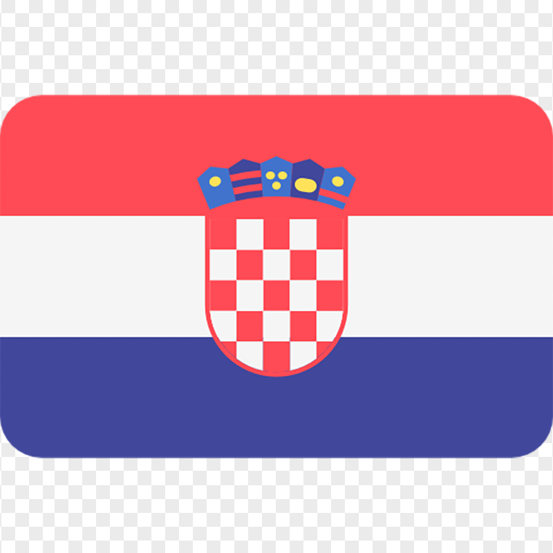 Vector HR Croatia Flag Icon PNG
