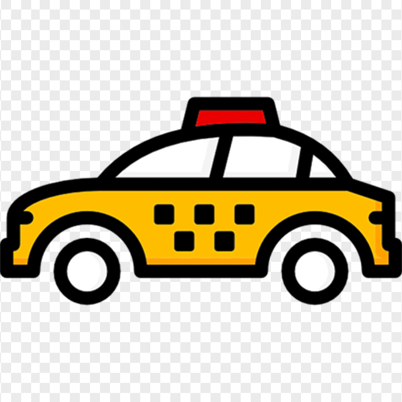 Vector Icon Taxi Cab Car PNG