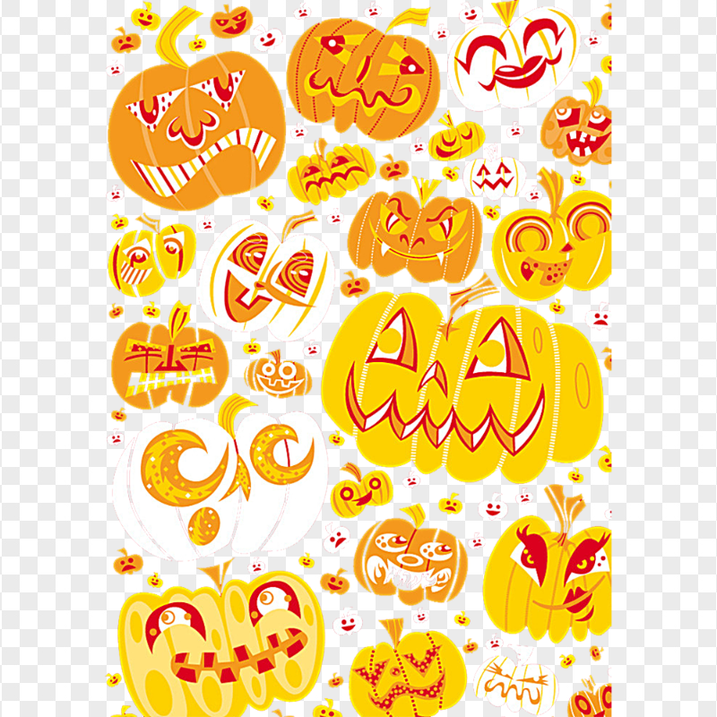 Vector Pumpkins Halloween Background