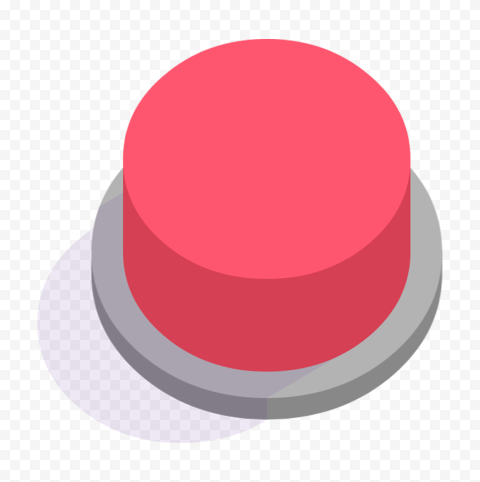 Vector Red Button Big Dome PNG