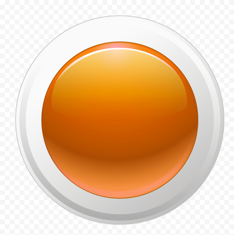 3D Orange Vector Blank Button HD PNG | Citypng