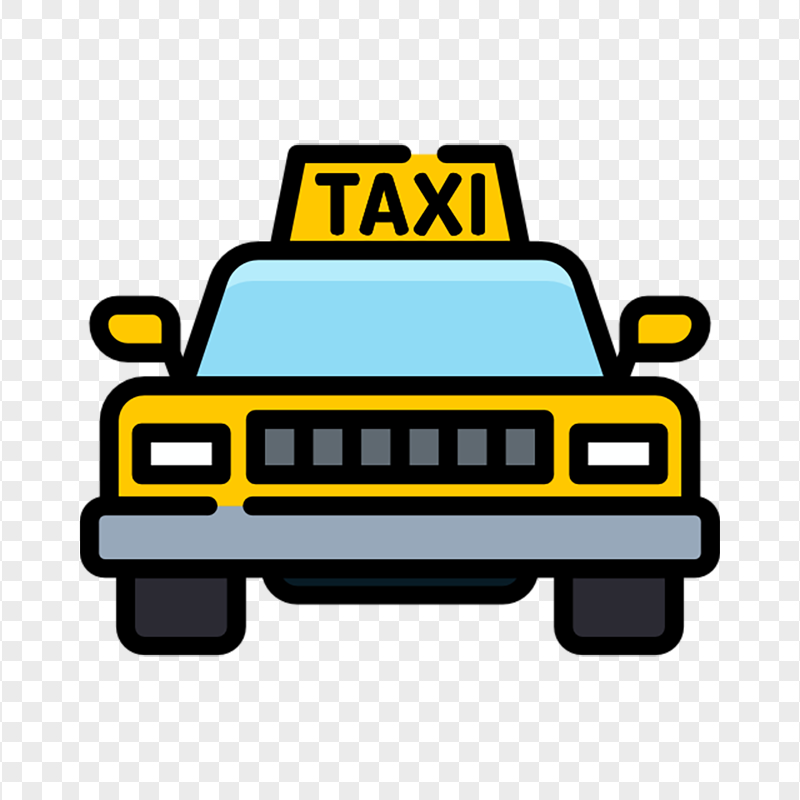 Vector Vintage Taxi Cab Icon PNG