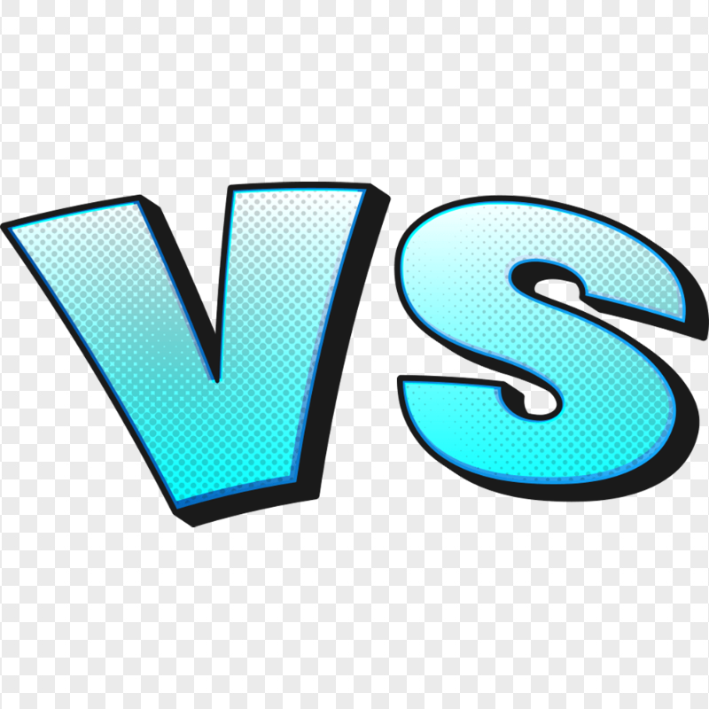 Versus png blue clear 3D effect