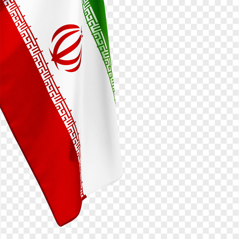 Vertical Iranian Flag PNG Image