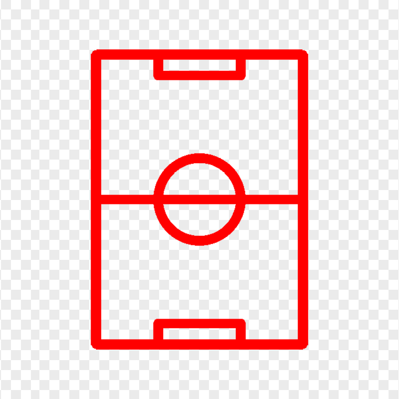 Vertical Red Pitch Stadium Icon HD PNG