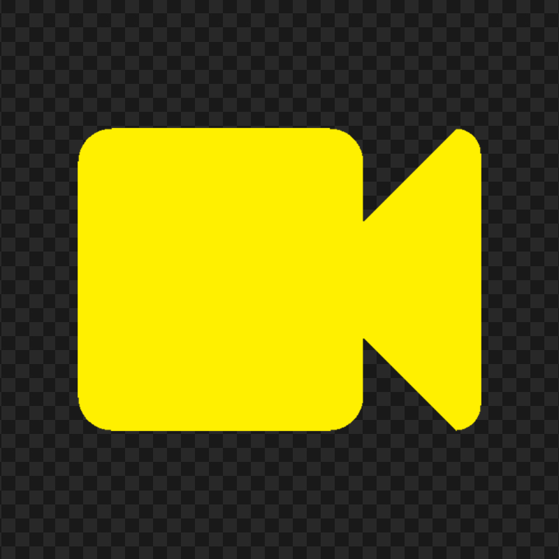 Video Camera Recording Yellow Icon FREE PNG