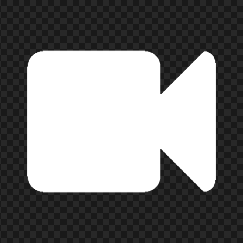 Video Camera White Icon