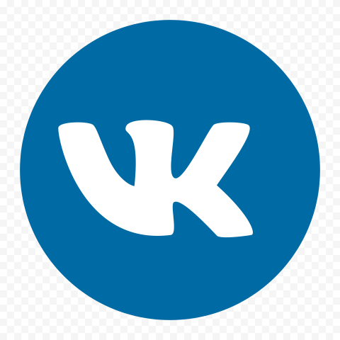 VK Blue Round Circle Icon PNG