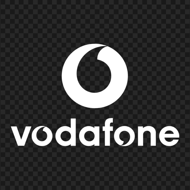 Vodafone White Logo PNG