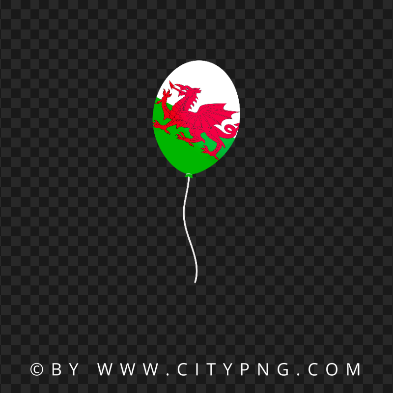 Wales Flag Balloon HD PNG