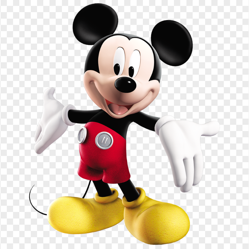Walt Disney Mickey Mouse Standing Pose PNG