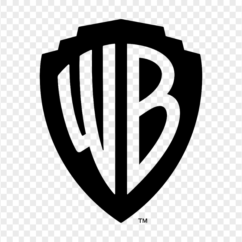 Warner Bros Black Logo Transparent PNG