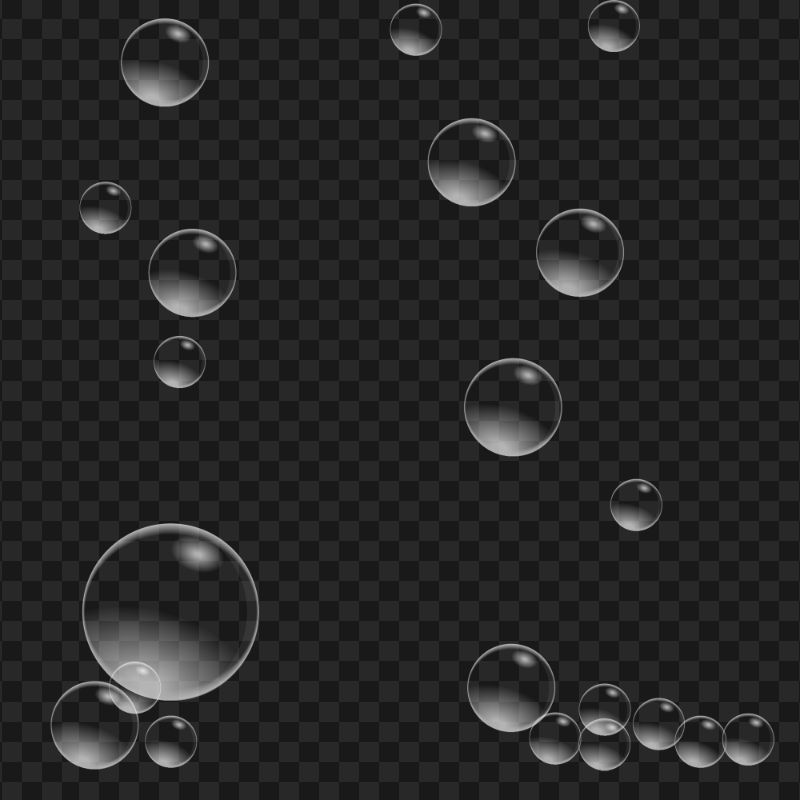 Water Bubbles Illustration PNG
