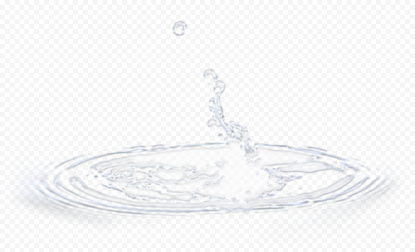 Water Splash Puddle Ripple Drop Effect Transparent PNG