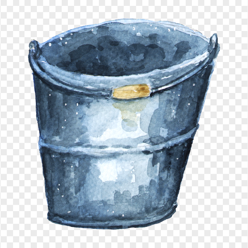 Watercolor Bucket HD PNG