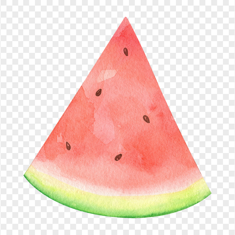Watermelon Piece Watercolor PNG