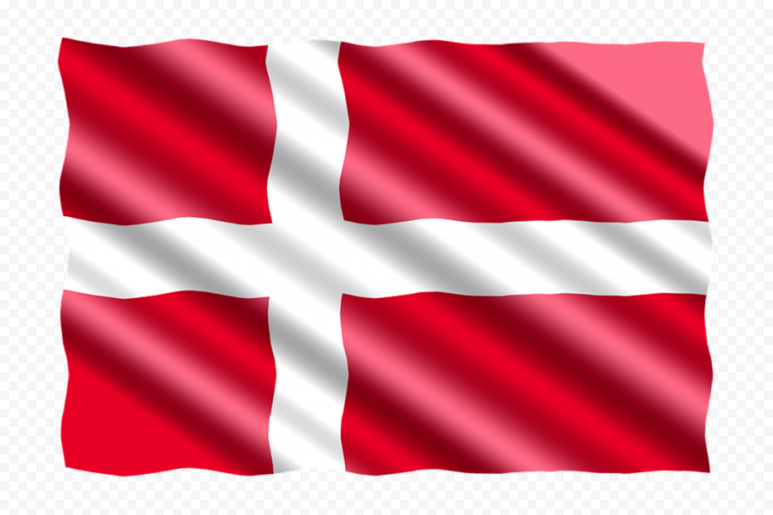 Waving Denmark Danish Flag Download PNG Citypng