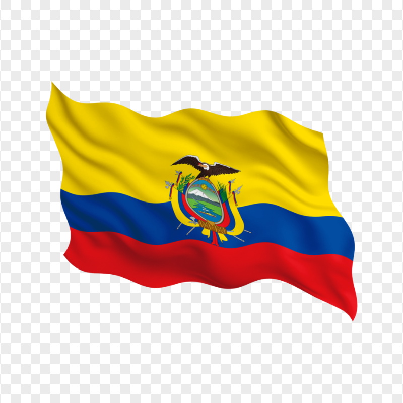 Waving Ecuador Illustration Flag PNG