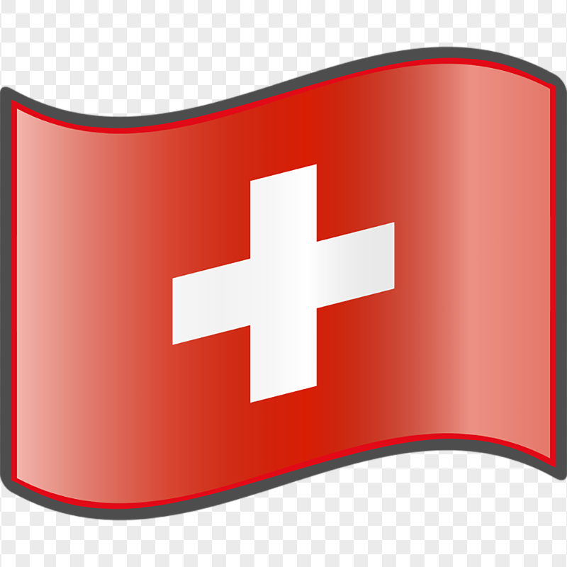 Wavy Switzerland Swiss Icon Flag PNG