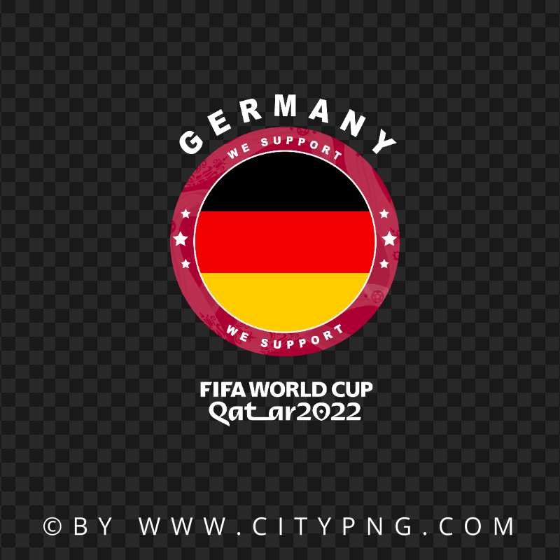 We Support Germany World Cup 2022 Logo PNG