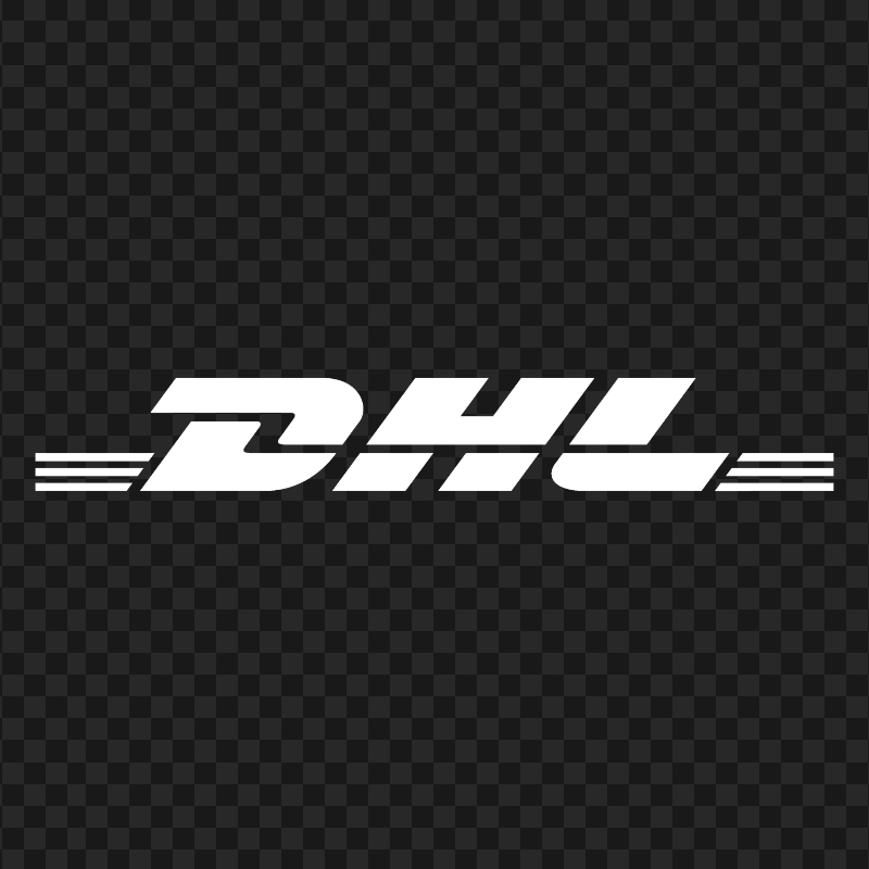 White DHL Express Company Logo PNG Image