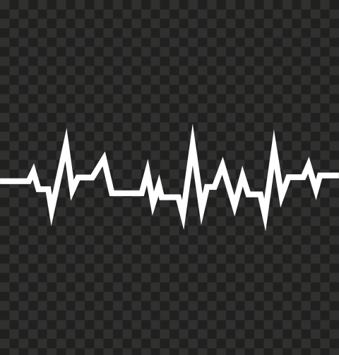 White Electrocardiography ECG Heart Rate Line PNG