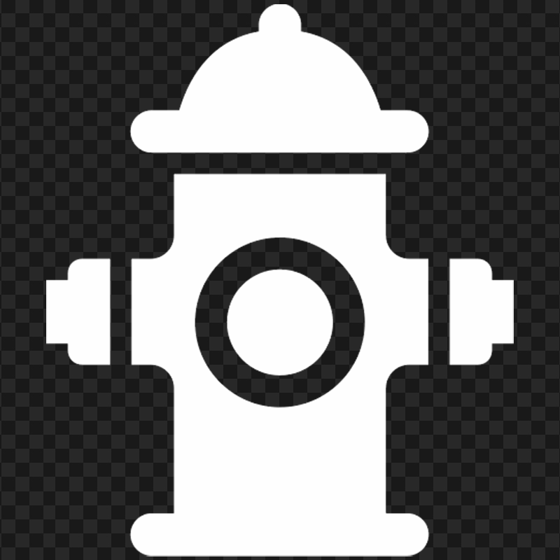White Fire Hydrant Icon PNG