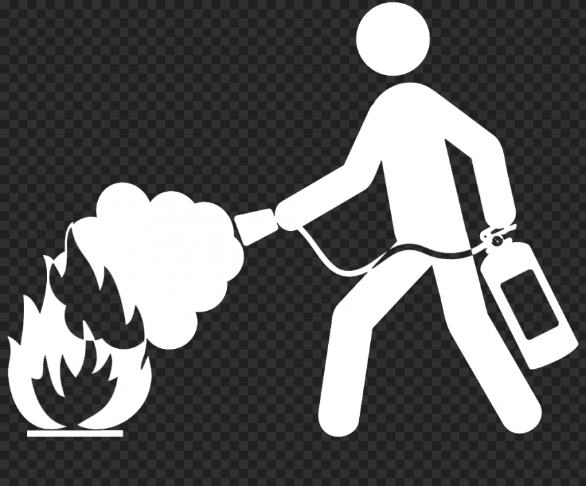 HD Red Firefighting Fireman Extinguisher Icon PNG | Citypng