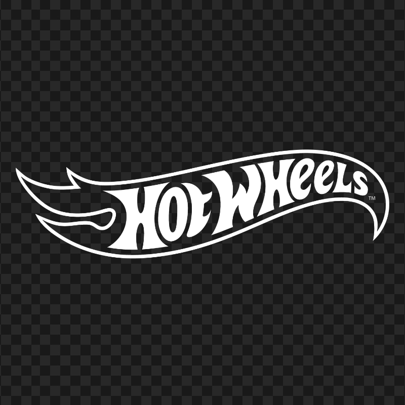 White Hot Wheels Logo FREE PNG