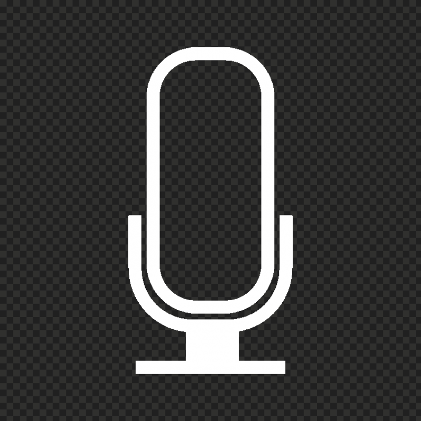 White Microphone Mic Voice Sound Icon Citypng