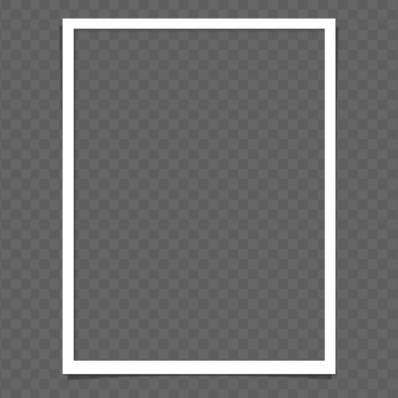 White Photo Image Frame FREE PNG