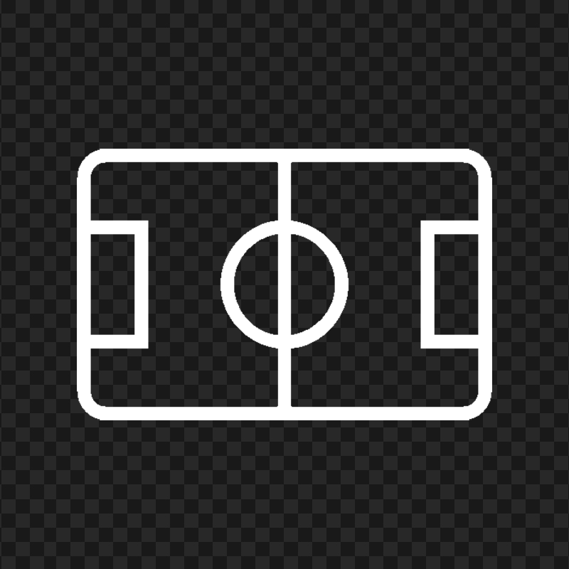 White Pitch Stadium Outline Icon Download PNG