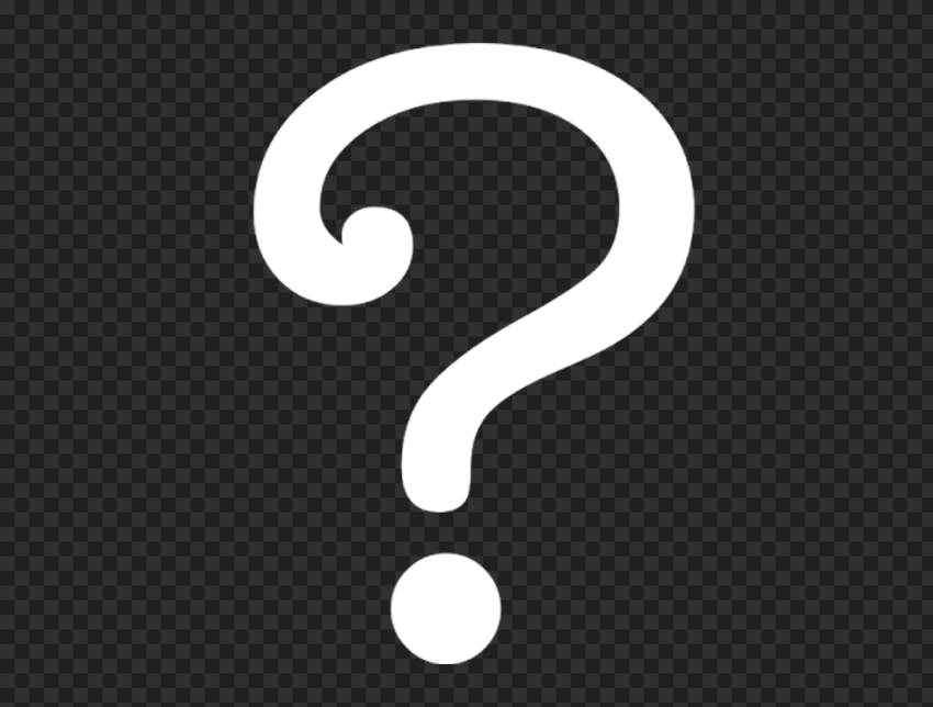 White Question Symbol Mark Icon PNG