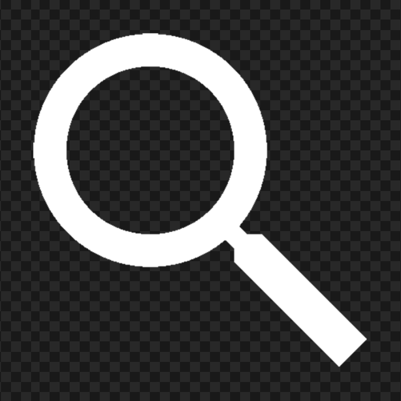 White Search Icon Button PNG IMG