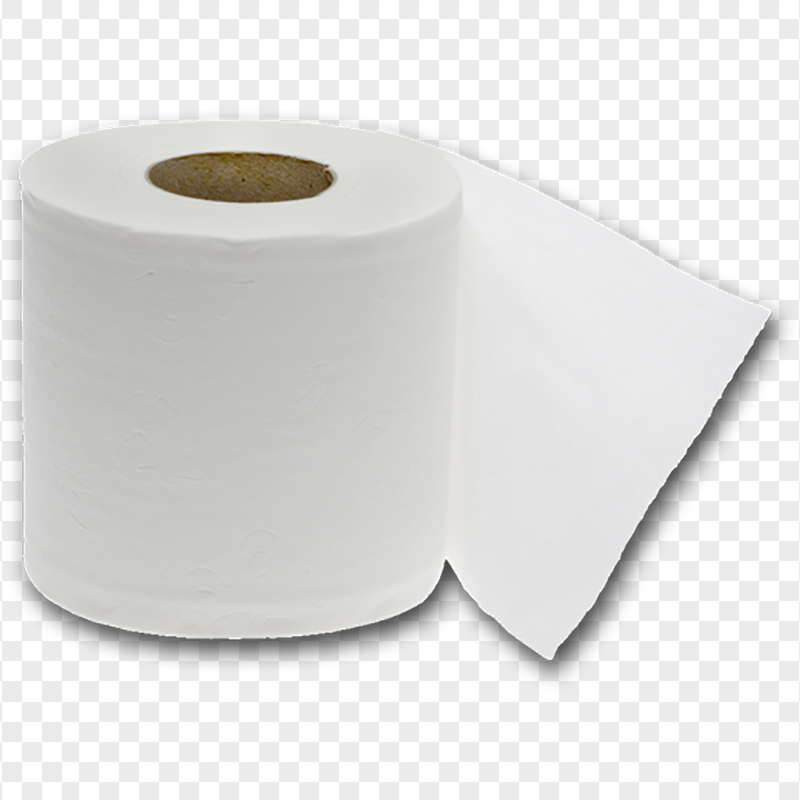 White Wc Toilet Paper Roll Object No Background