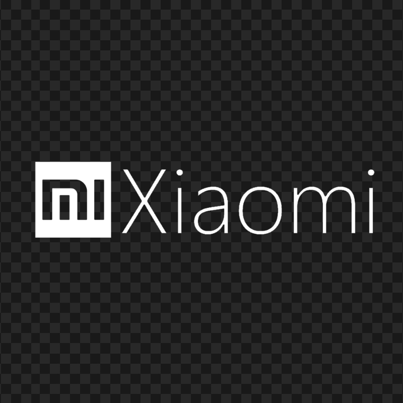 White Xiaomi Xiomi Official Logo