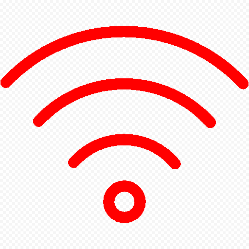 WiFi Wireless Wifi Red Logo Icon Citypng